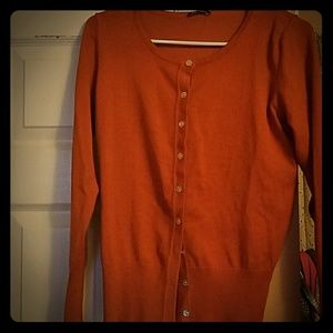 Cute pumpkin colored cardigan